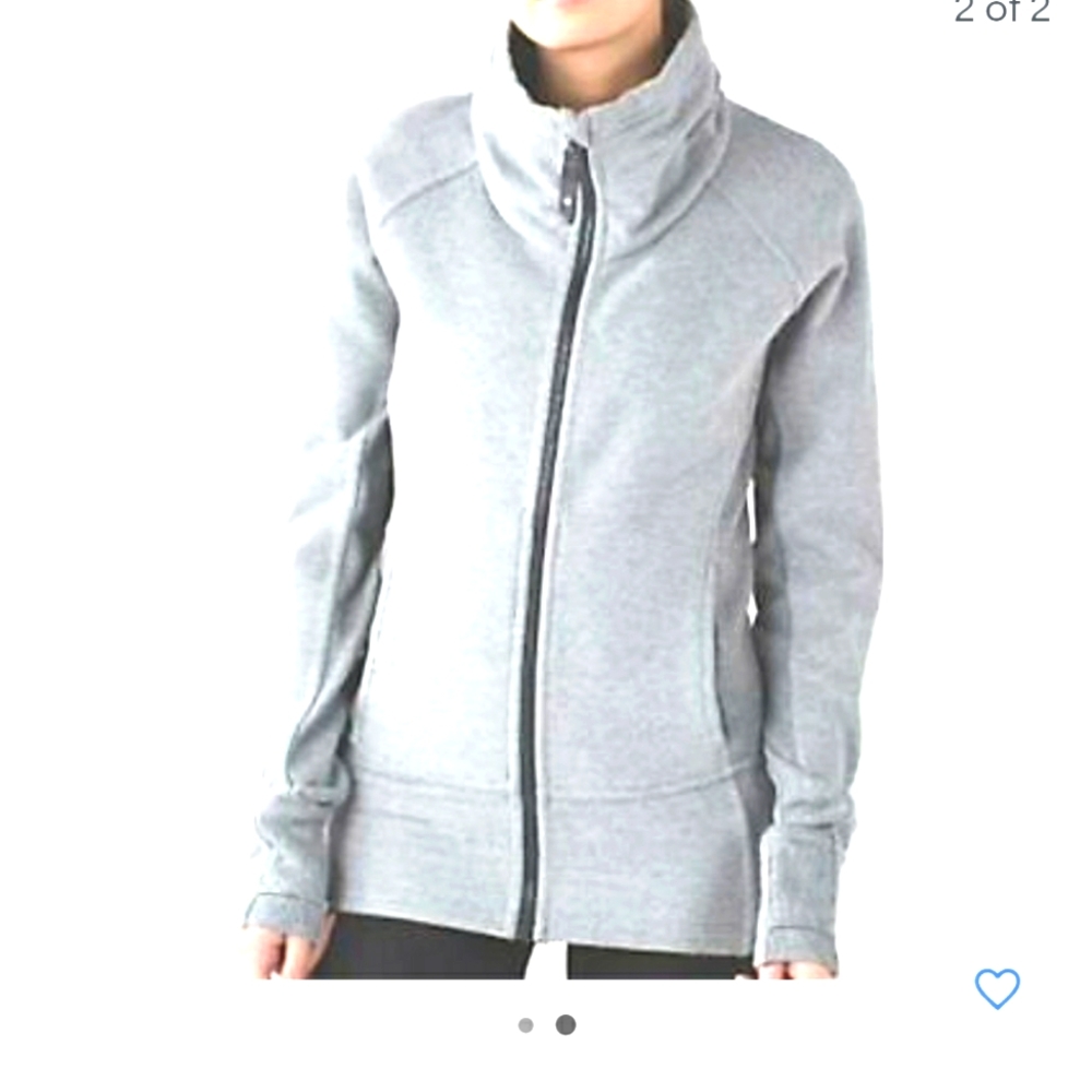 Lululemon Radiant Jacket II Light Heather Gray 8
